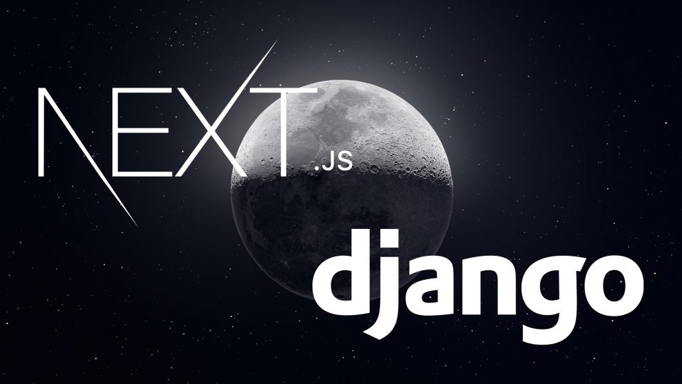 next.js with django