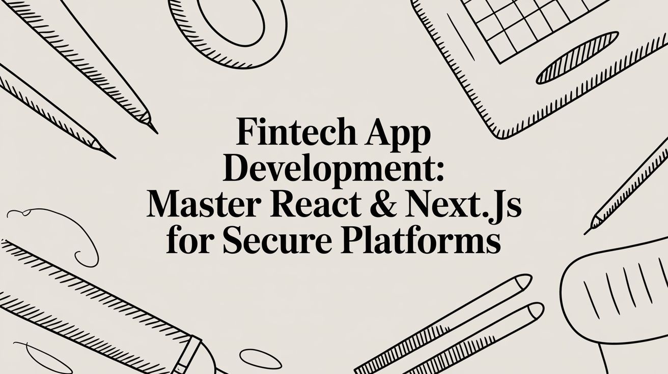 Fintech App Development: Master React & Next.js for Secure Platforms